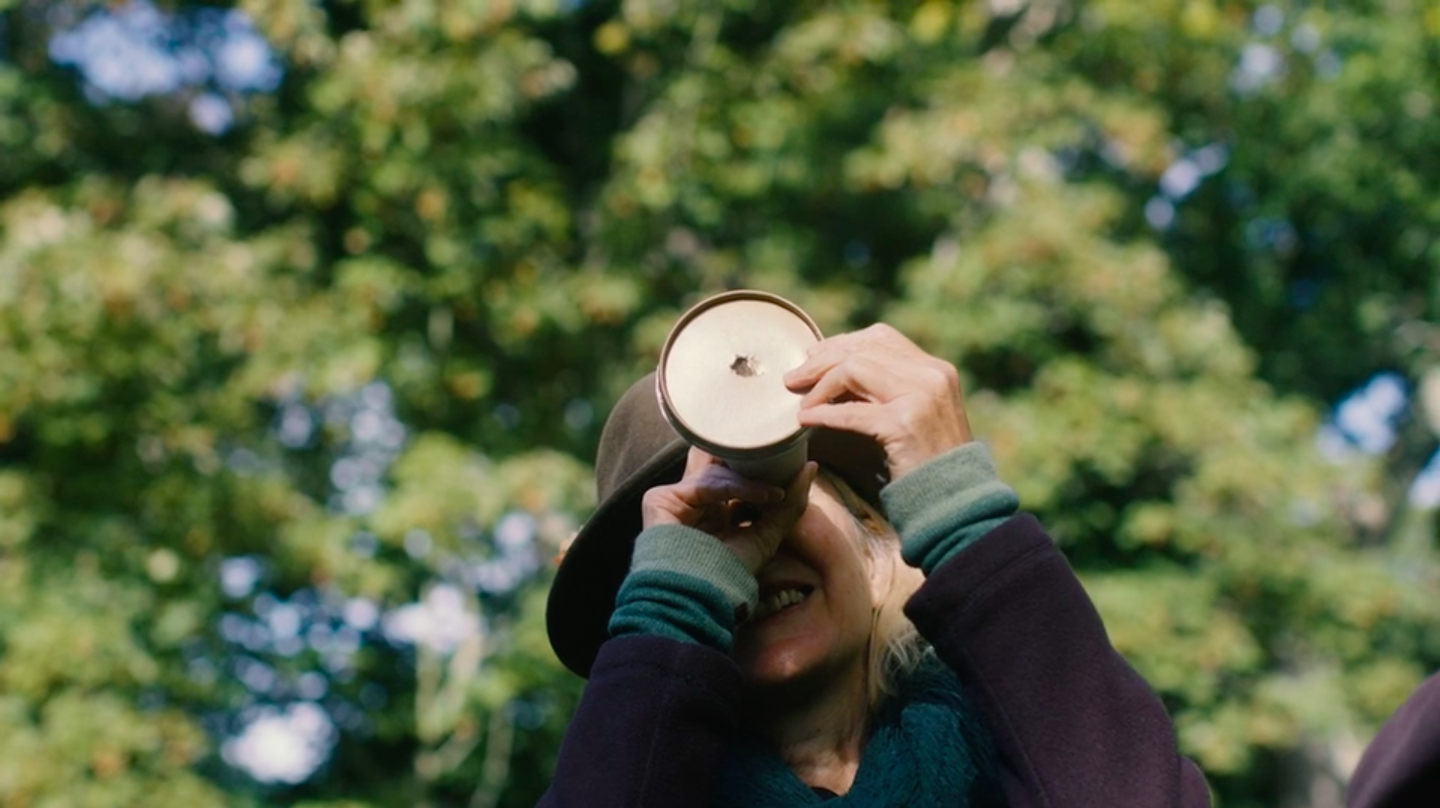 A photo of Jake Boax, a Cornish Potter, in his studio during the documentary shoot we did for airbnb.