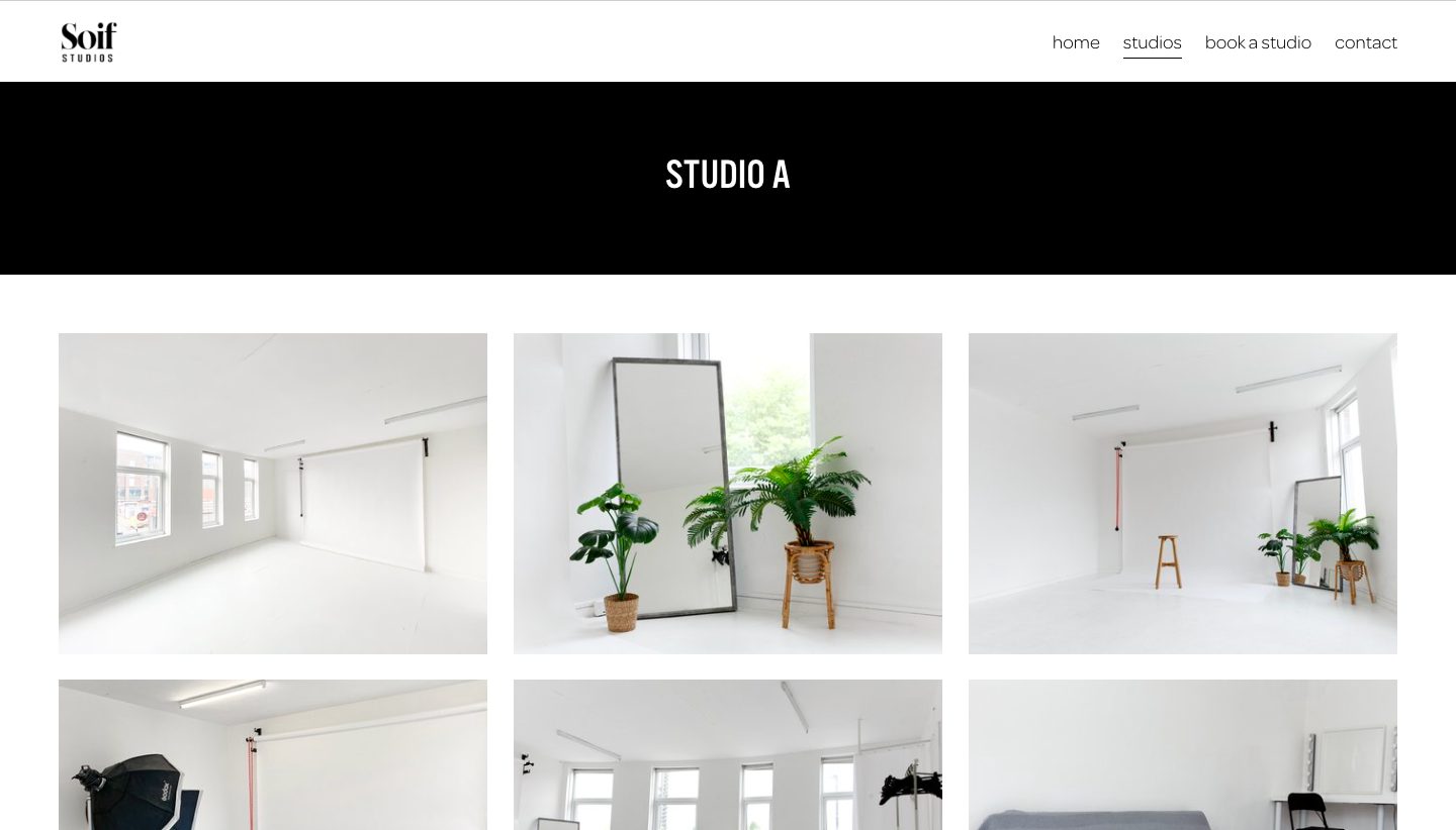 London based studio spaces for photography and videography: SOIF