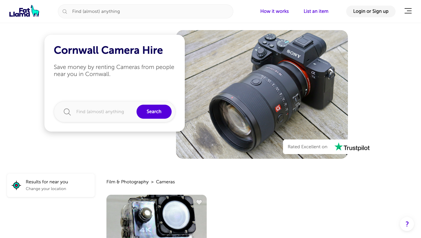 Cornwall Camera Co: Camera equipment hire and film equipment rental in Cornwall