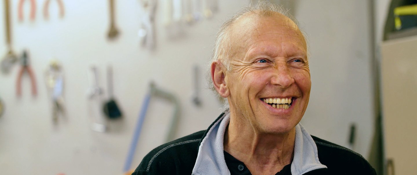 An image of Barry, the local manager of the Yealmpton Men's Shed - One of the beneficiaries of the Yealm Community Eneryg solar farm